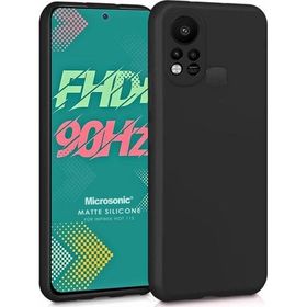 Microsonic Matte Silicone Infinix Hot 11S Siyah Kılıf