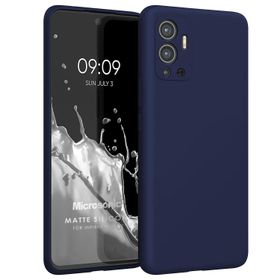 Microsonic Matte Silicone Infinix Hot 12 Lacivert Cep Telefonu Kılıfı
