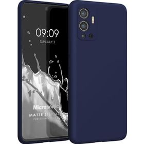 Microsonic Matte Silicone Infinix Hot 12 Lacivert Cep Telefonu Kılıfı