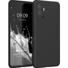 Microsonic Matte Silicone Infinix Hot 12 Siyah Cep Telefonu Kılıfı
