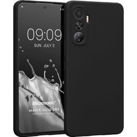 Microsonic Matte Silicone Infinix Hot 20 Siyah Cep Telefonu Kılıfı
