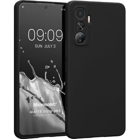 Microsonic Matte Silicone Infinix Hot 20 Siyah Cep Telefonu Kılıfı