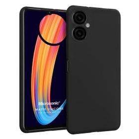Microsonic Matte Silicone Infinix Hot 30I Siyah Cep Telefonu Kılıfı