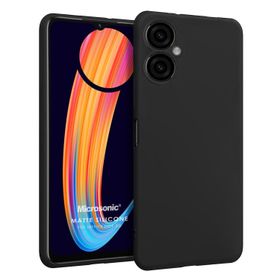Microsonic Matte Silicone Infinix Hot 30I Siyah Cep Telefonu Kılıfı
