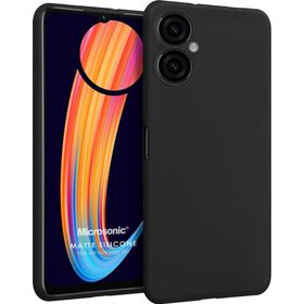 Microsonic Matte Silicone Infinix Hot 30I Siyah Cep Telefonu Kılıfı