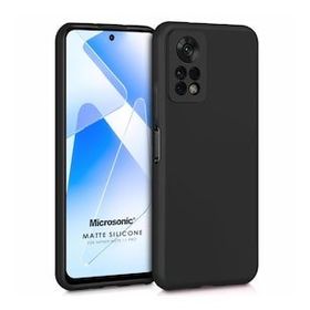 Microsonic Matte Silicone Infinix Note 11 Pro Siyah Kılıf