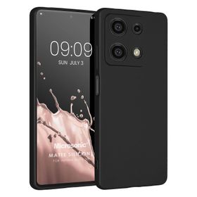 Microsonic Matte Silicone Infinix Note 30 Siyah Cep Telefonu Kılıfı