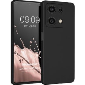 Microsonic Matte Silicone Infinix Note 30 Siyah Cep Telefonu Kılıfı