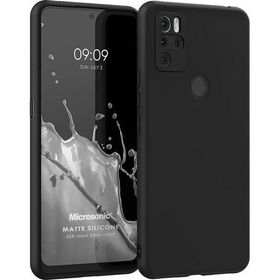 Microsonic Matte Silicone Omix X300 Siyah Cep Telefonu Kılıfı