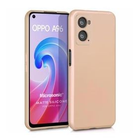 Microsonic Matte Silicone Oppo A36 Gold Cep Telefonu Kılıfı