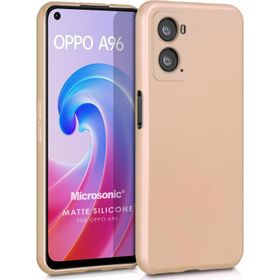 Microsonic Matte Silicone Oppo A36 Gold Cep Telefonu Kılıfı