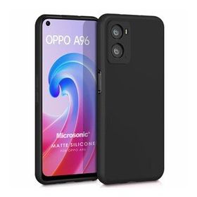 Microsonic Matte Silicone Oppo A36 Siyah Kılıf