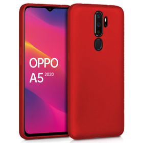 Microsonic Matte Silicone Oppo A5 2020 Kırmızı Cep Telefonu Kılıfı