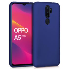 Microsonic Matte Silicone Oppo A5 2020 Lacivert Cep Telefonu Kılıfı