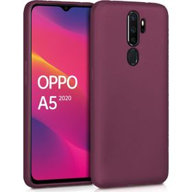 Microsonic Matte Silicone Oppo A5 2020 Mor Cep Telefonu Kılıfı