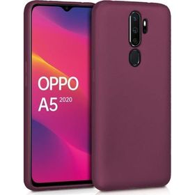 Microsonic Matte Silicone Oppo A5 2020 Mor Cep Telefonu Kılıfı