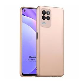 Microsonic Matte Silicone Oppo A54 4G Gold Cep Telefonu Kılıfı