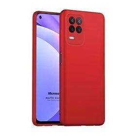 Microsonic Matte Silicone Oppo A54 4G Kırmızı Cep Telefonu Kılıfı