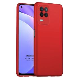 Microsonic Matte Silicone Oppo A54 4G Kırmızı Cep Telefonu Kılıfı