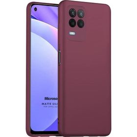 Microsonic Matte Silicone Oppo A54 4G Mor Cep Telefonu Kılıfı
