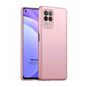 Microsonic Matte Silicone Oppo A54 4G Rose Gold Cep Telefonu Kılıfı