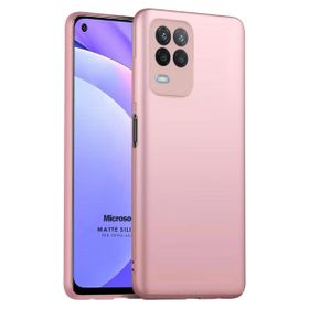 Microsonic Matte Silicone Oppo A54 4G Rose Gold Cep Telefonu Kılıfı