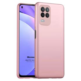 Microsonic Matte Silicone Oppo A54 4G Rose Gold Cep Telefonu Kılıfı