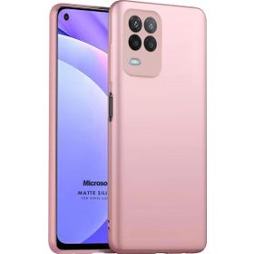 Microsonic Matte Silicone Oppo A54 4G Rose Gold Cep Telefonu Kılıfı