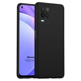 Microsonic Matte Silicone Oppo A54 4G Siyah Cep Telefonu Kılıfı
