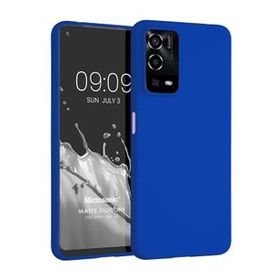 Microsonic Matte Silicone Oppo A55 4G Mavi Cep Telefonu Kılıfı
