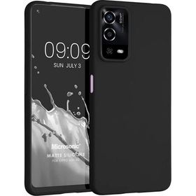 Microsonic Matte Silicone Oppo A55 4G Siyah Cep Telefonu Kılıfı