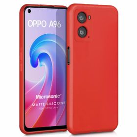 Microsonic Matte Silicone Oppo A76 Kırmızı Kılıf