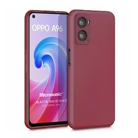 Microsonic Matte Silicone Oppo A76 Mor Cep Telefonu Kılıfı