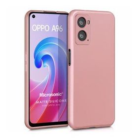 Microsonic Matte Silicone Oppo A76 Rose Gold Cep Telefonu Kılıfı