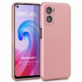 Microsonic Matte Silicone Oppo A76 Rose Gold Cep Telefonu Kılıfı