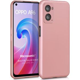 Microsonic Matte Silicone Oppo A76 Rose Gold Cep Telefonu Kılıfı