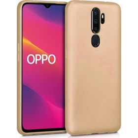 Microsonic Matte Silicone Oppo A9 2020 Gold Cep Telefonu Kılıfı