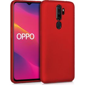 Microsonic Matte Silicone Oppo A9 2020 Kırmızı Kılıf