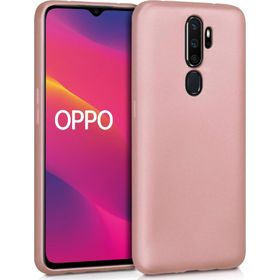 Microsonic Matte Silicone Oppo A9 2020 Rose Gold Cep Telefonu Kılıfı
