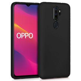 Microsonic Matte Silicone Oppo A9 2020 Siyah Cep Telefonu Kılıfı