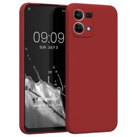 Microsonic Matte Silicone Oppo Reno 7 4G Kırmızı Kılıf