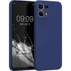 Microsonic Matte Silicone Oppo Reno 7 4G Lacivert Kılıf
