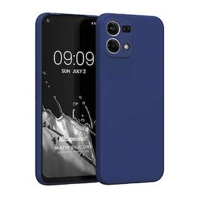 Microsonic Matte Silicone Oppo Reno 7 4G Lacivert Kılıf