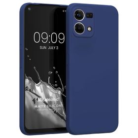 Microsonic Matte Silicone Oppo Reno 7 4G Lacivert Kılıf