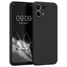 Microsonic Matte Silicone Oppo Reno 7 4G Siyah Kılıf