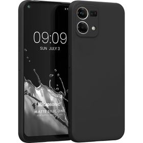 Microsonic Matte Silicone Oppo Reno 7 4G Siyah Kılıf