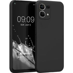 Microsonic Matte Silicone Oppo Reno 7 4G Siyah Kılıf