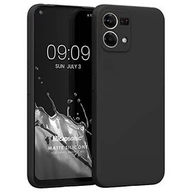 Microsonic Matte Silicone Oppo Reno 7 4G Siyah Kılıf