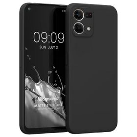 Microsonic Matte Silicone Oppo Reno 7 4G Siyah Kılıf