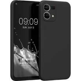 Microsonic Matte Silicone Oppo Reno 7 4G Siyah Kılıf